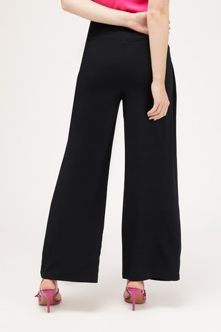 Pantalón cruzado de tiro alto - Negro