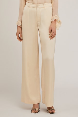 Pantalón palazzo - Beige