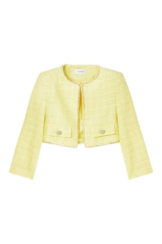 Bolero de tweed - Amarillo