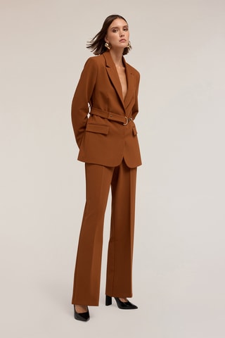 Pantalón palazzo - Beige