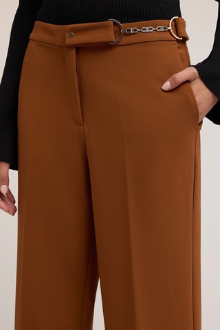 Pantalón palazzo - Beige