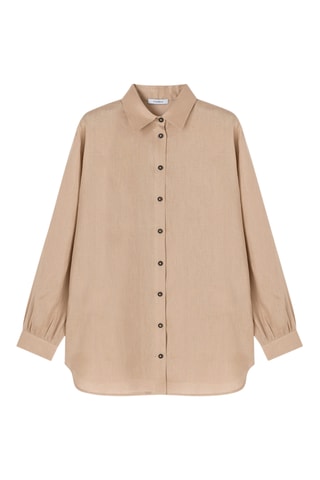 Camisa de lino - Beige