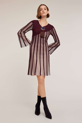 Vestido trapecio - Rojo
