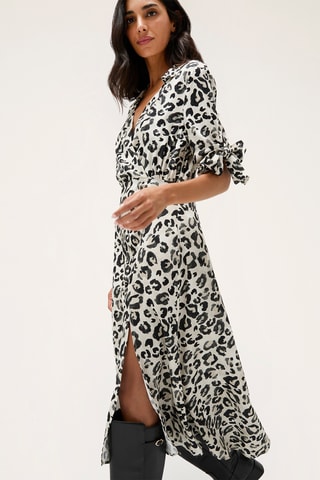 Vestido midi - Beige