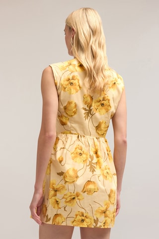 Vestido evasé - Amarillo