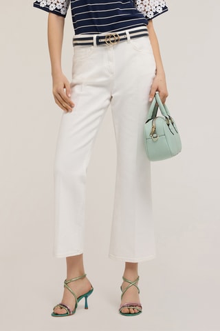 Pantalón flare - Blanco