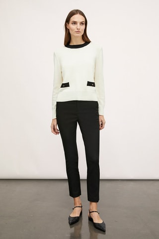 Pantalón regular fit - Negro