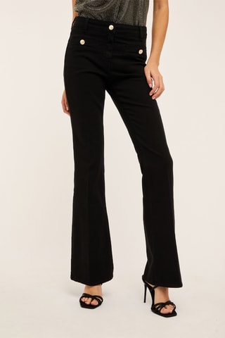 Pantalón flare - Negro