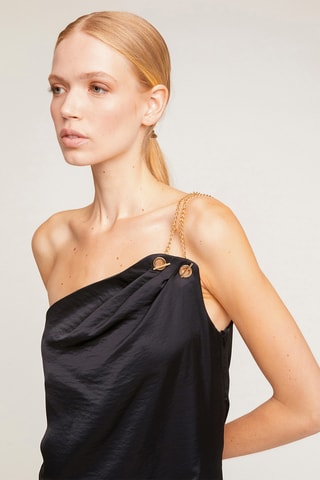 Vestido asimétrico - Negro