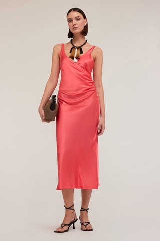 Vestido midi - Rojo