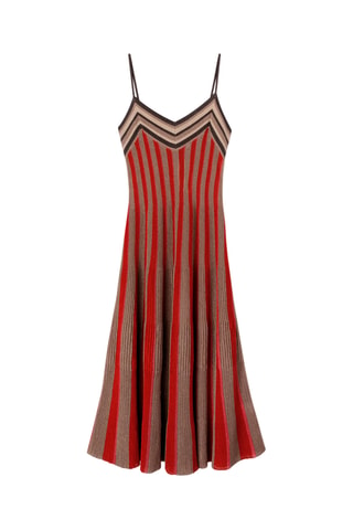 Vestido midi - Rojo
