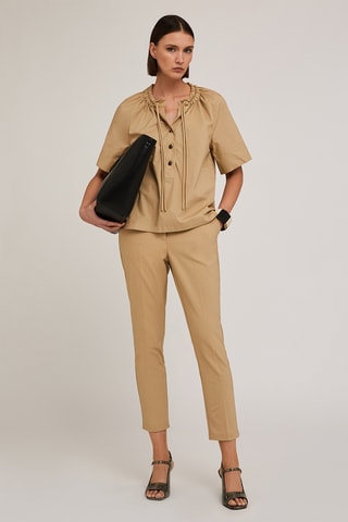 Pantalón regular fit - Beige