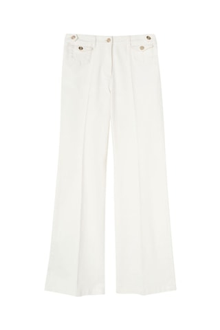 Pantalón flare - Blanco