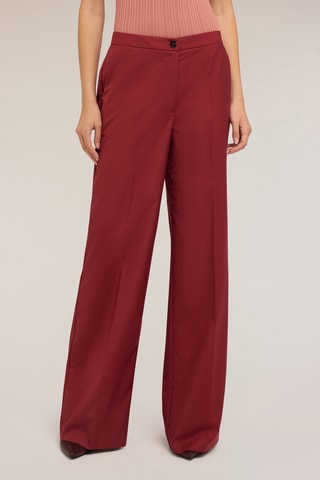 Pantalón wide leg - Rojo
