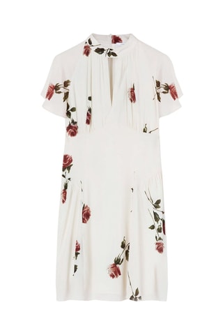 Vestido evasé - Blanco