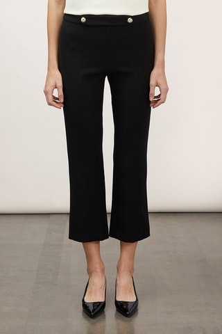 Pantalón flare 7/8 - Negro