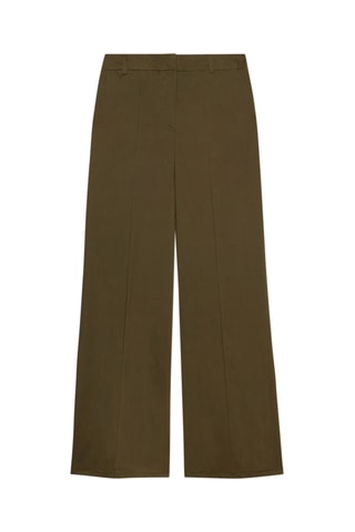Pantalón palazzo de tiro alto - Verde