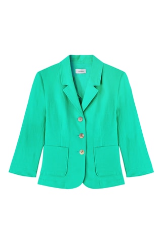 Chaqueta de lino - Verde