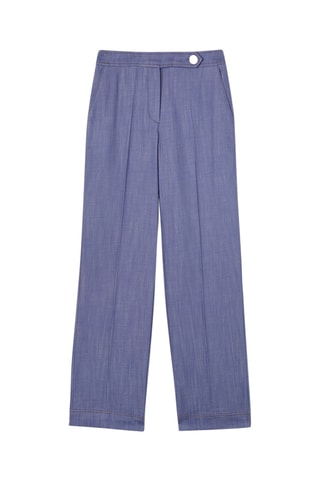 Pantalón wide leg - Azul