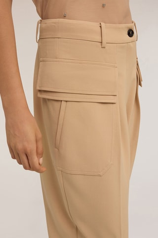 Pantalón cargo - Beige