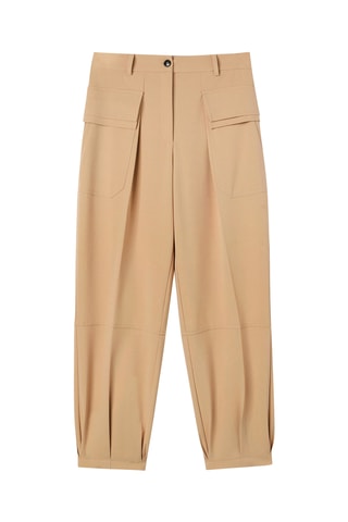 Pantalón cargo - Beige