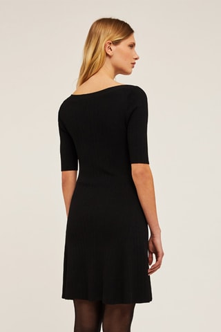 Vestido jersey - Negro