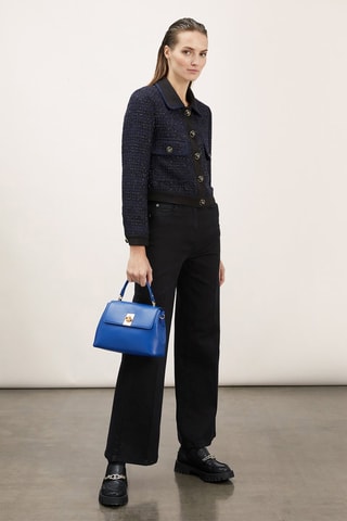Chaqueta de tweed - Azul