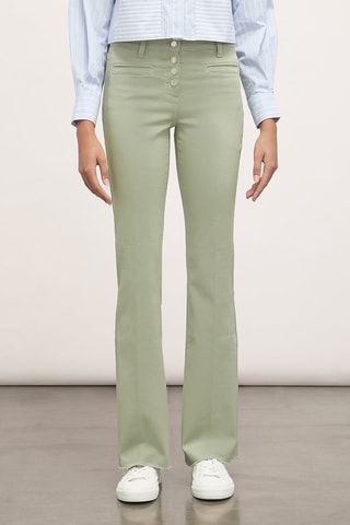 Pantalón flare - Verde