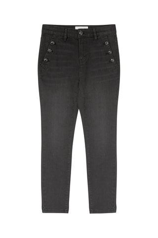 Vaquero skinny fit 7/8 - Negro