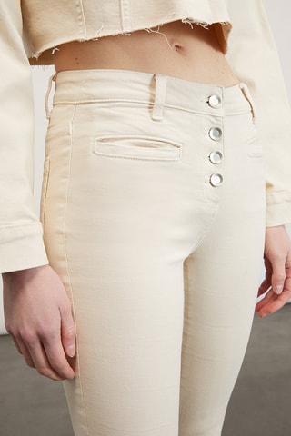 Pantalón flare - Blanco