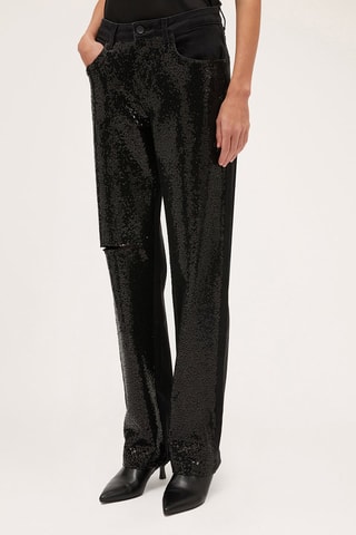 Vaquero wide leg - Negro