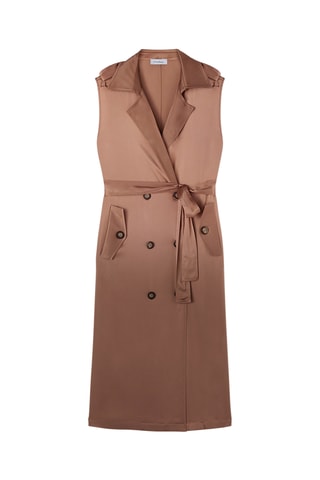 Vestido recto - Beige