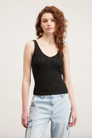 Top slim fit - Negro