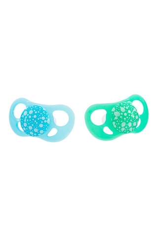 2 sucettes sans BPA, BPS et BPF en silicone - De 0 à 6 mois