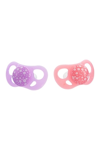 2 sucettes sans BPA, BPS et BPF en silicone - De 0 à 6 mois