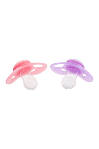 2 sucettes sans BPA, BPS et BPF en silicone - De 0 à 6 mois