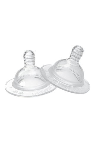 2 tétines ventilées sans BPA en silicone - Débit moyen - Dès la naissance