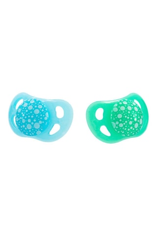 2 sucettes sans BPA en silicone - De 0 à 6 mois