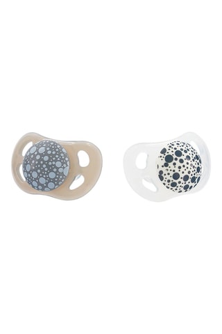 2 sucettes sans BPA en silicone - De 0 à 6 mois