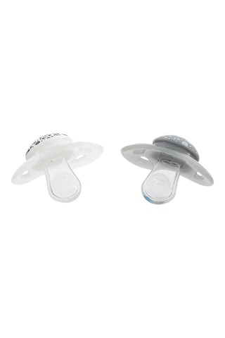 2 sucettes sans BPA en silicone - De 0 à 6 mois