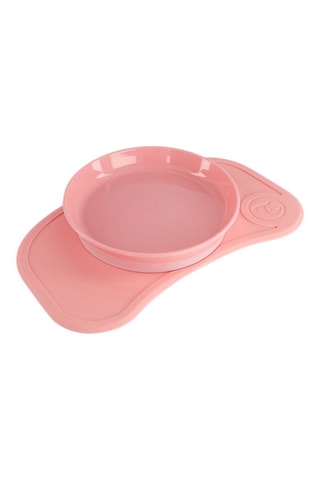 Click-mat mini y plato sin BPA de silicona y acero inoxidable - Desde 6 meses