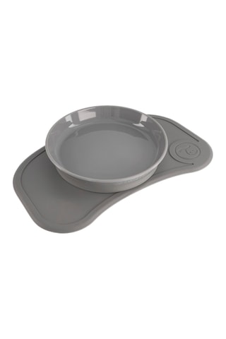 Click-mat mini y plato sin BPA de silicona y acero inoxidable - Desde 6 meses