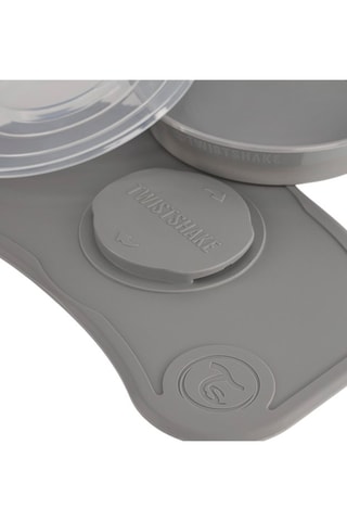 Click-mat mini y plato sin BPA de silicona y acero inoxidable - Desde 6 meses