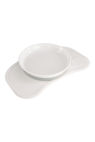 Click-mat mini y plato sin BPA de silicona y acero inoxidable - Desde 6 meses