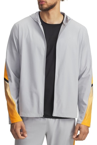 Veste de running à capuche Velociti - Gris clair