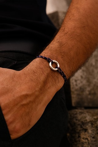 Pulseira Cardan - Banhado a prata