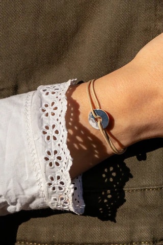 Pulseira Crue - Banhado a prata