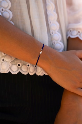 Pulseira Eclair - Banhado a prata