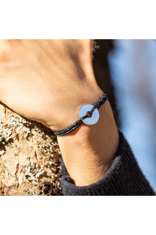 Pulseira Crest - Banhado a prata