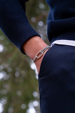 Pulsera chapada en plata Amure